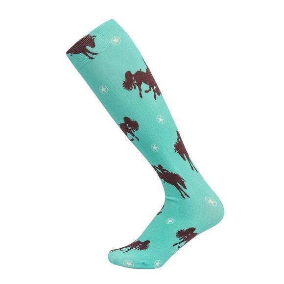 AWST International Lila Bucking Horse Socks - Picture 1 of 1